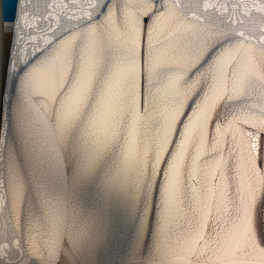 teddy jacket quarter zip